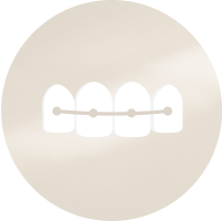 Dental professional icon with tooth symbol