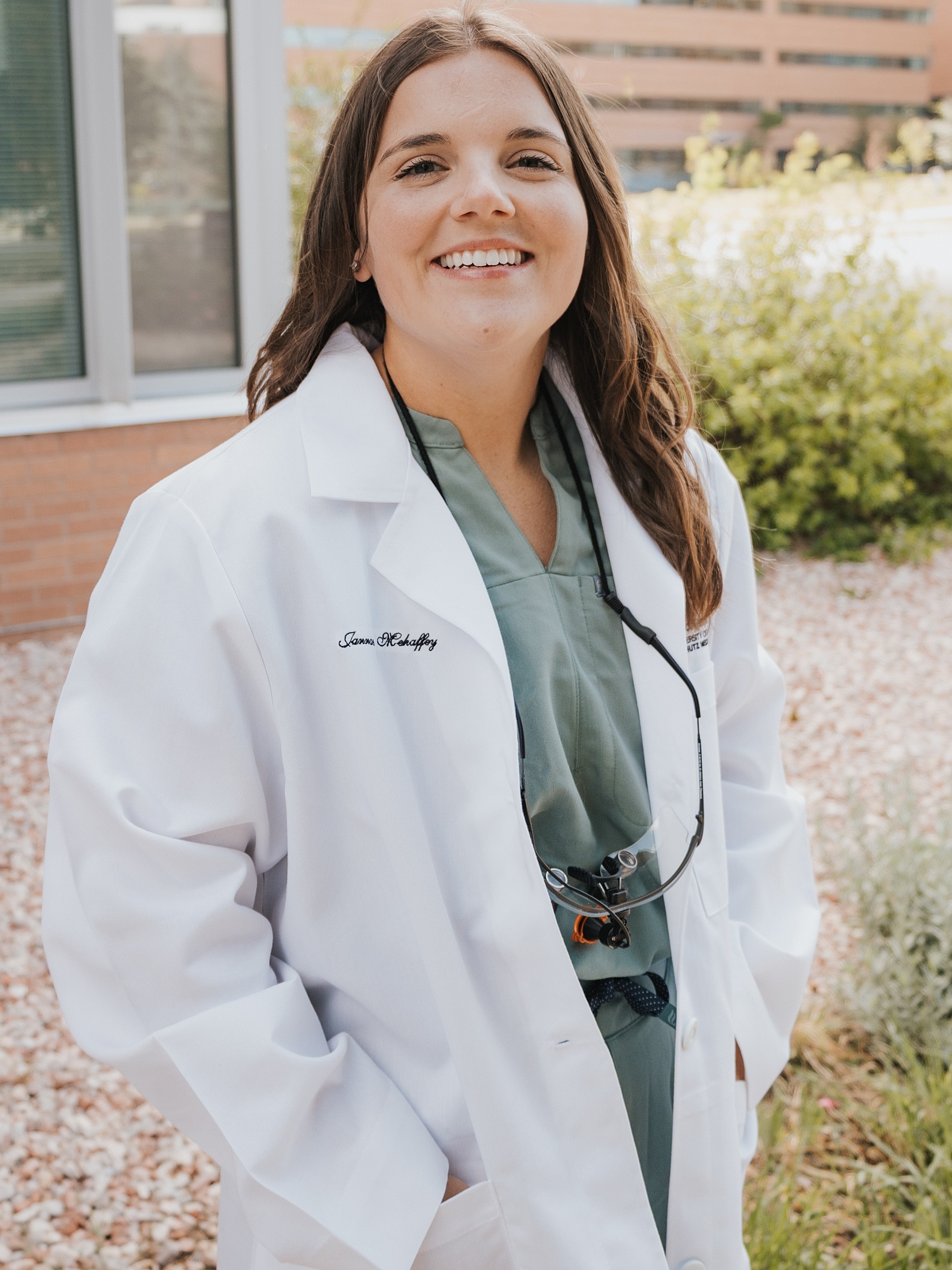 Dr. Jannae Mehaffey dentist smiling at the Dental Team of Brighton